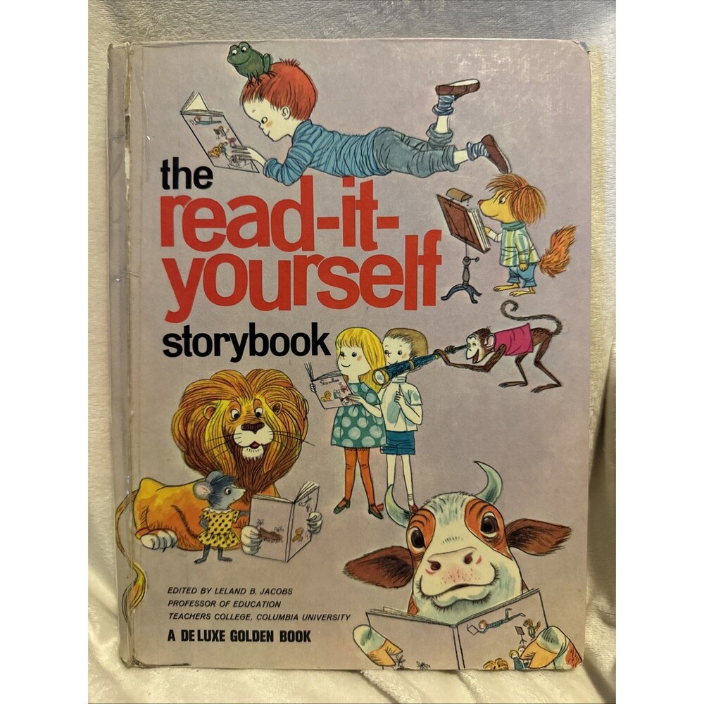 Vintage 1971 The Read It Yourself Story Book A Deluxe Golden Book Hardcover